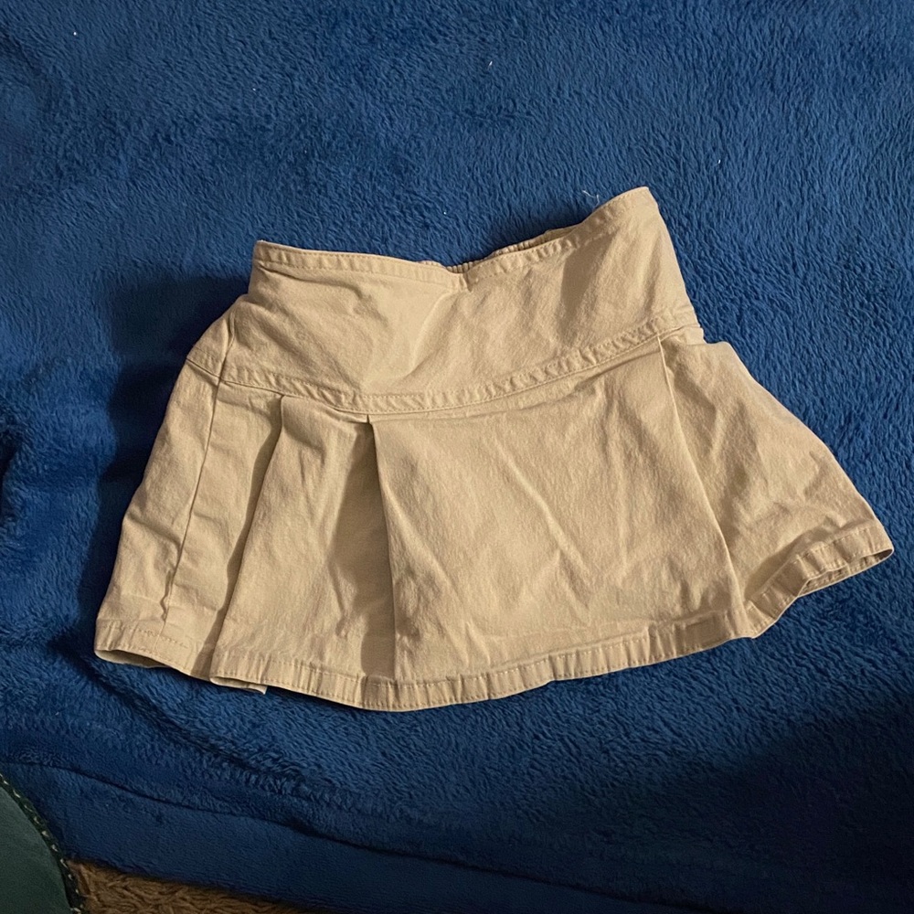 Cherokee Girls Beige Pleated Skort